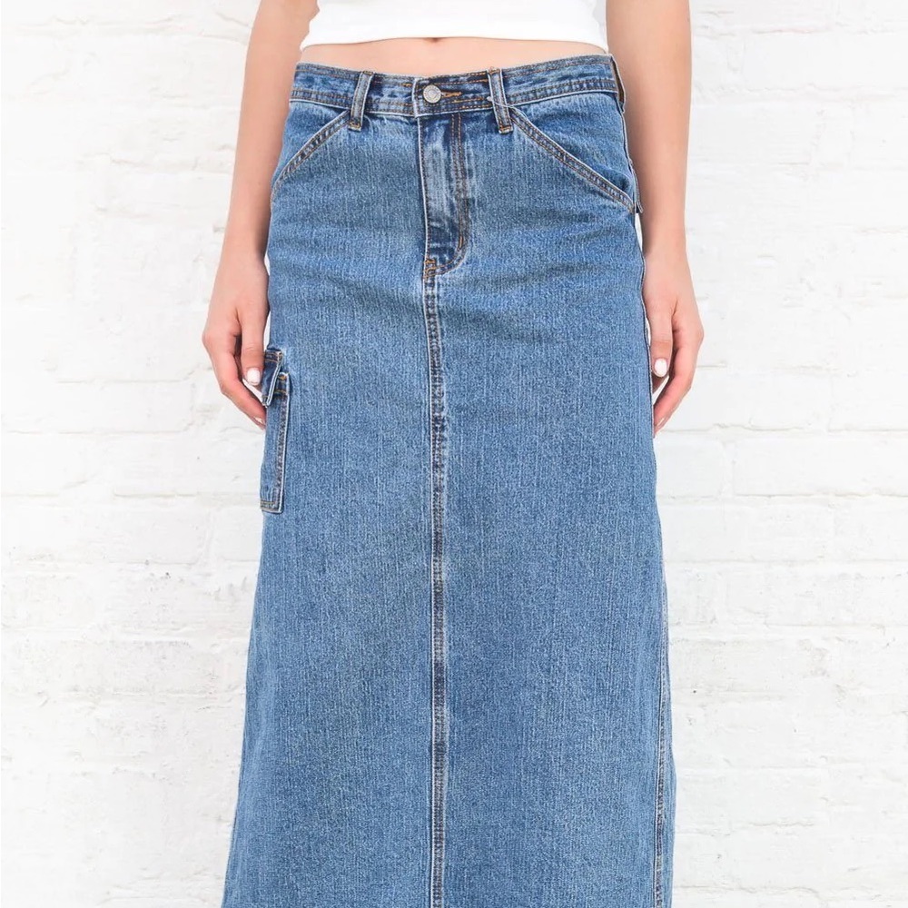 NWT Brandy Melville Long Denim Skirt Kenzie